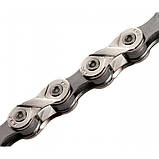 Ланцюг KMC X8 Silver/Gray 1/2 X 3/32 114 ланок з замком в боксі, фото 4