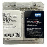 Ланцюг KMC X9 Silver/Gray 1/2 X 11/128 122 ланок з замком в боксі, фото 3