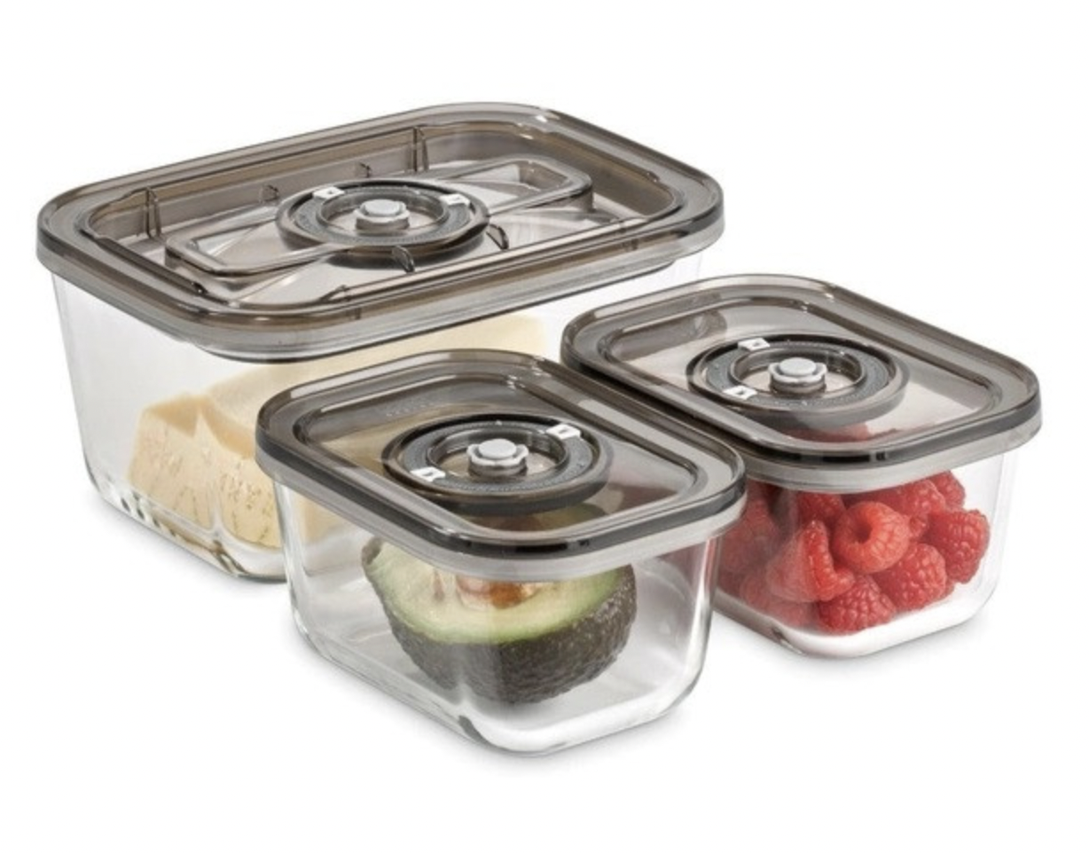Набір скляних вакуумних контейнерів Caso VacuBoxx Eco-Set 3шт. Німеччина 1177