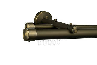 Zegar Карниз для штор подвійний Техно 30 Антик імпресійний Заглушка