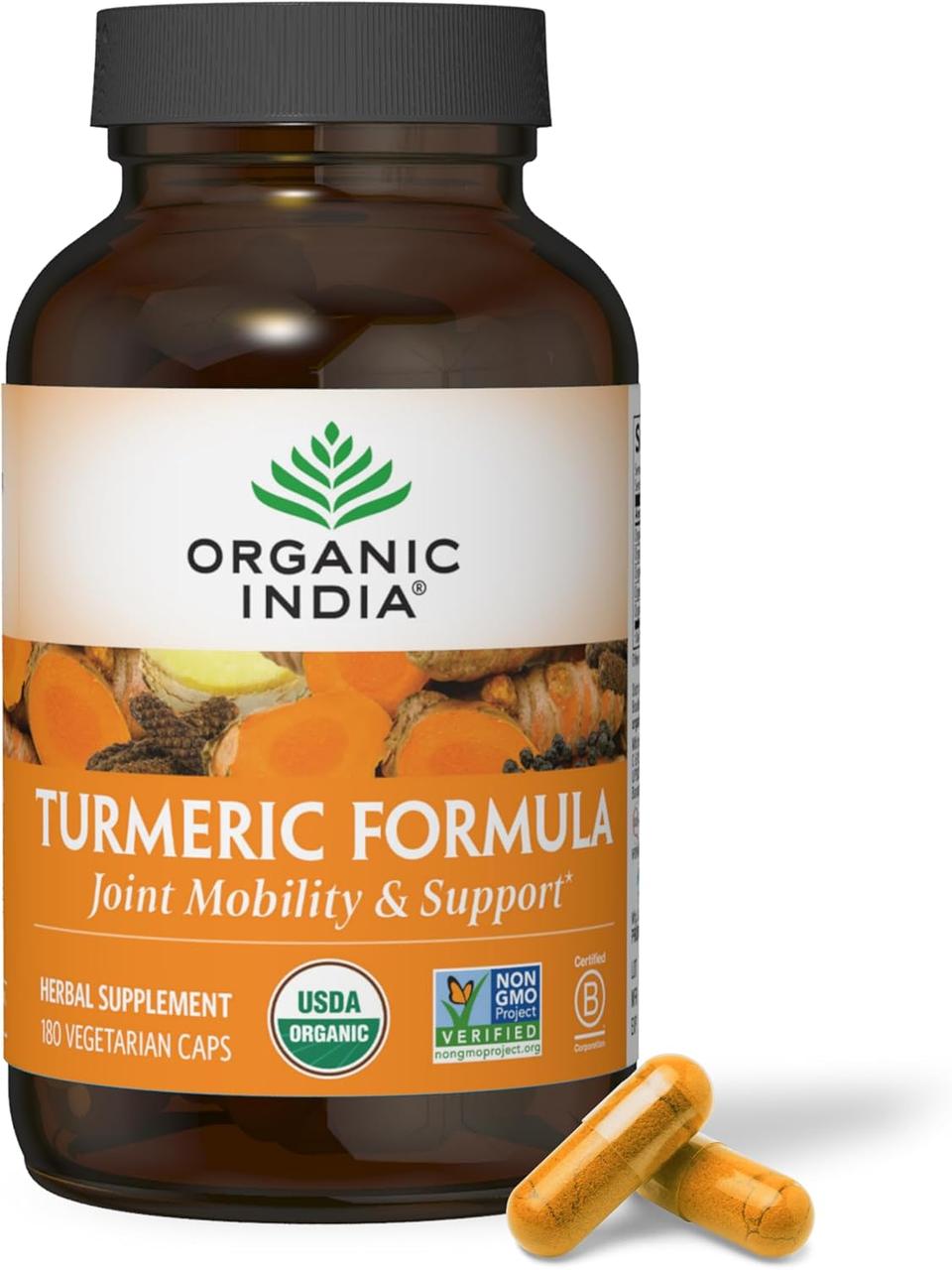 ORGANIC INDIA Turmeric Formula 180 Capsules