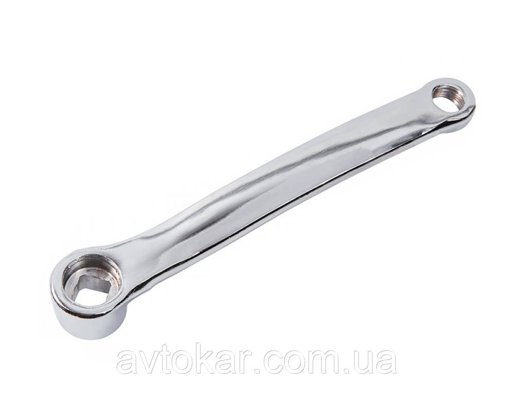 Шатун лівий під квадрат 165 мм різь 9/16" Сріблястий ORG, фото 1