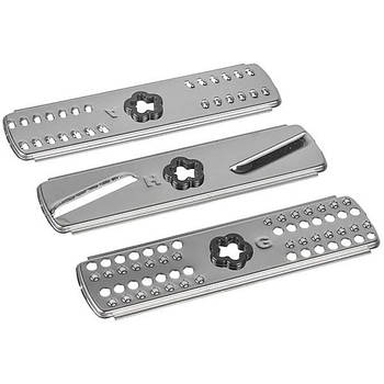 Набір вставок - терок MS-651629 (3 шт. мілка+деруни+скибками) для блендера Moulinex