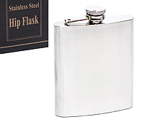 Фляга "Стандарт", матова, срібна, мала, фото 2