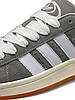 Жіночі кросівки Adidas Campus Grey White кеди Адідас Кампус сіро-білі замшеві, фото 7