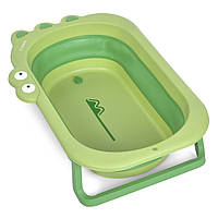 Ванночка дитяча складана для купання El Camino ME 1141 CROCO, green