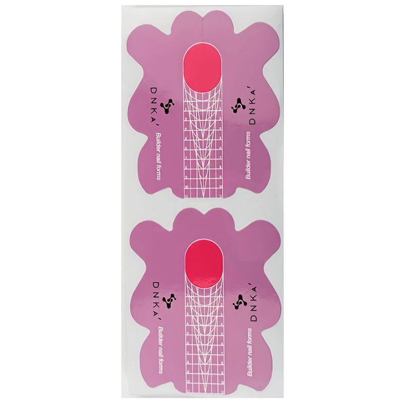 Форми для нарощування DNKa Paper Builder Nail Forms Long, 100 шт. (рожевий), фото 1