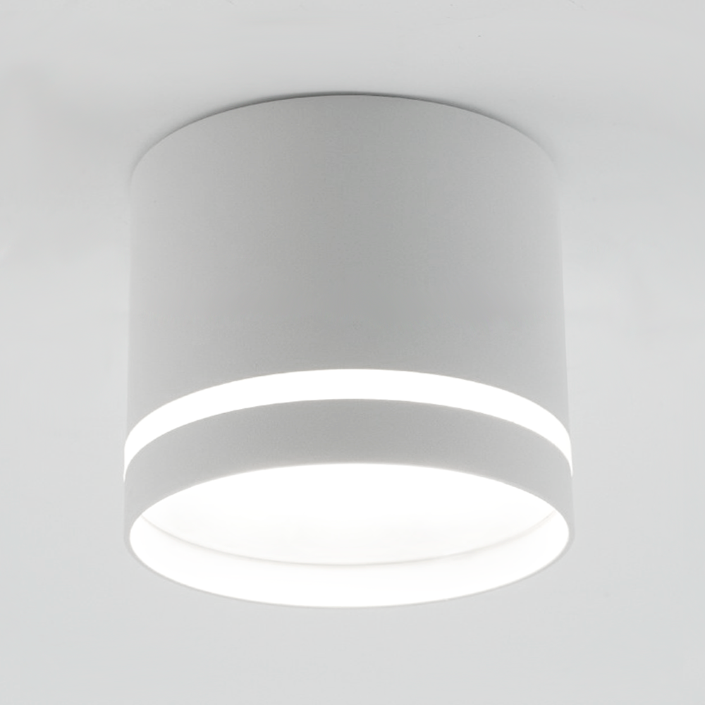 Світильник накладний GUSTA 1xGX53 білий WHITE Luminaria 220V IP20 (під змінну LED лампу GX53) точковий Ø82x70мм