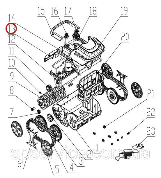 Ущільнювальна коробка для сенсора до пилососа Wybotics WY200