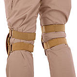 Наколінники та налокітники тактичні з ударостійкого пластику TY-5704-2 хакі, фото 3