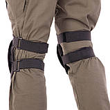 Наколінники та налокітники тактичні з ударостійкого пластику TY-7496-1 чорний, фото 5