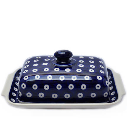 Маслянка прямокутна 18,5х14 Polka Dot, фото 1