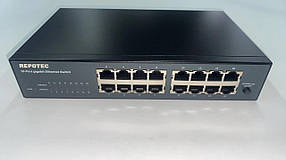 16-портовий гігабітний Ethernet-комутатор REPOTEC RP-G1416D