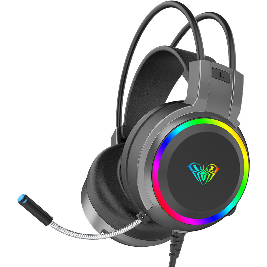 Навушники Aula S608 Wired Gaming Headset 3.5mm*2 + USB Black