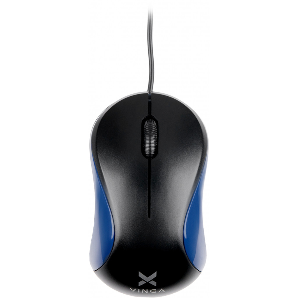 Мишка Vinga MS-882 black - blue для комп'ютера для ноутбука