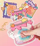 Набір для творчості створення сквішів слаймів таба лапка квіти фрукти в подарунковій коробці для дівчинки, фото 6