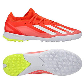 Футбольні сороконіжки Adidas X Crazyfast League Tf Jr IF0679, Червоний, Розмір (EU) — 38 2/3