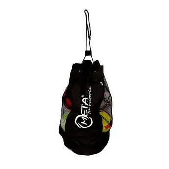 Сумка-мішок для м'ячів Meta Soccer Ball Bag чорний 10-12 м'ячів 1912150210, Чорний, Розмір (EU) — 1SIZE