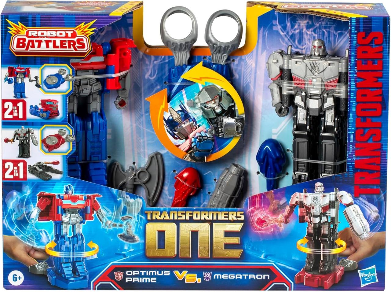 Набір Трансформерів Оптимус Прайм та Мегатрон Transformers One Robot Battlers Optimus Prime & Megatron