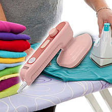 Портативна дорожня ручна праска-відпарювач Portable electric iron (M2) Рожевий