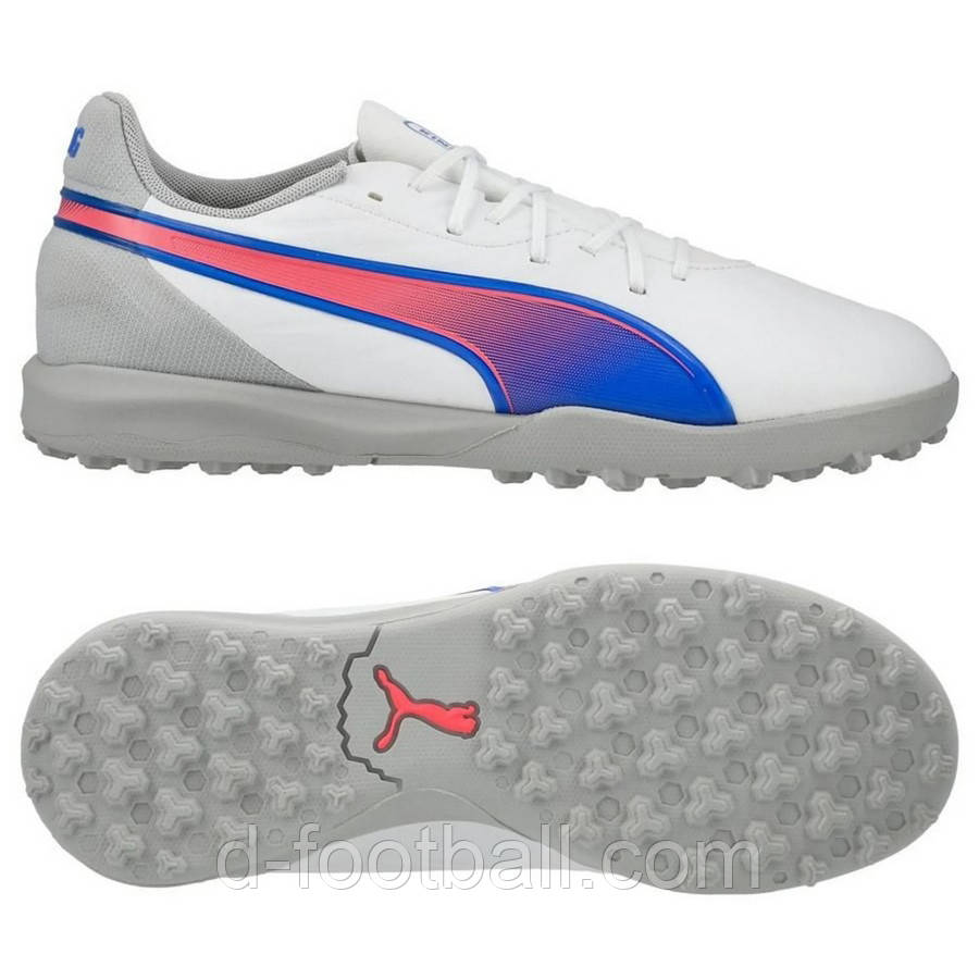 Дитячі сороконіжки Puma King Match TT Junior 108050-02, Білий, Розмір (EU) — 35.5, фото 1