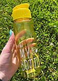 Пляшка для води та напоїв My Bottle 600 мл дорожня пластикова Жовта, фото 2
