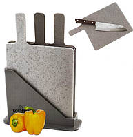 Набір із трьох обробних дощок Bohmann BH-02-527 на підставці.