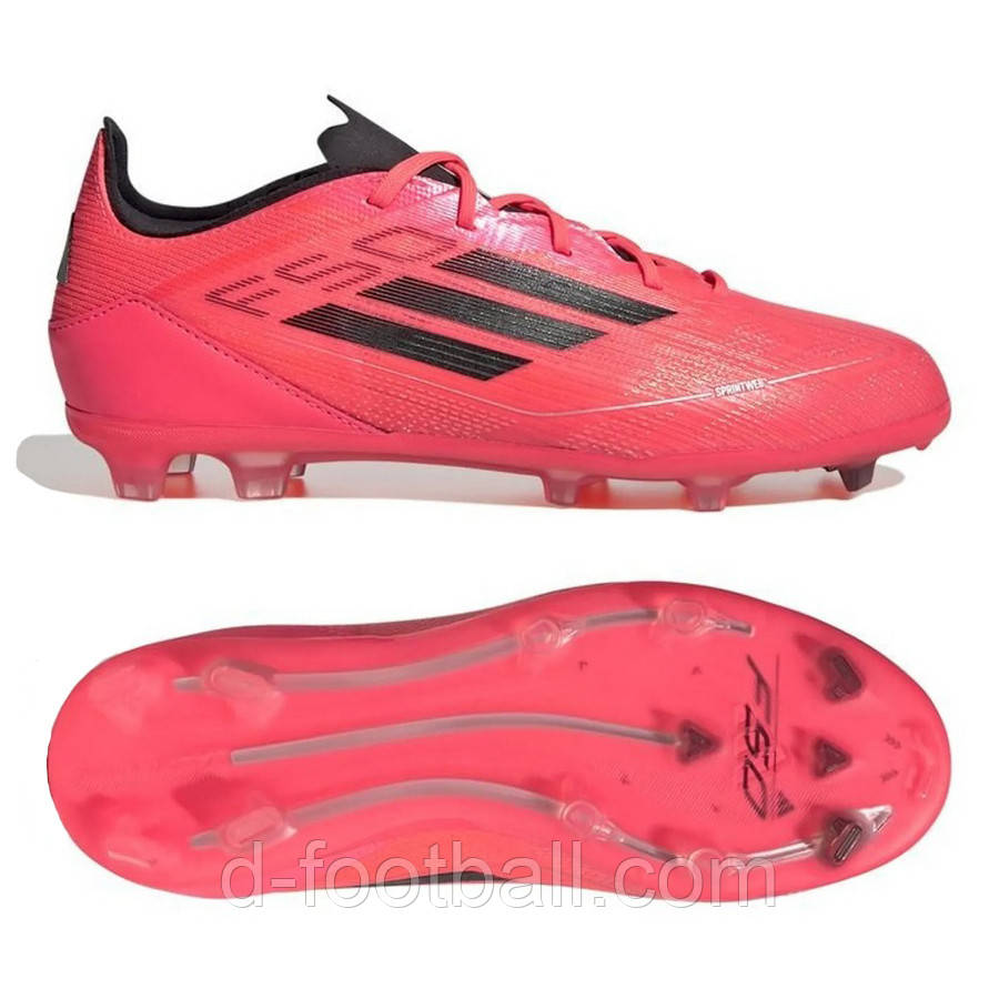 Дитячі бутси Adidas F50 Pro FG IF1360, Рожевий, Розмір (EU) — 38 2/3, фото 1