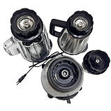 Потужний блендер-міксер 3в1 подрібнювач міксер Zeplinе 1.5 л ZP-081 2000 Вт Сірий, фото 2