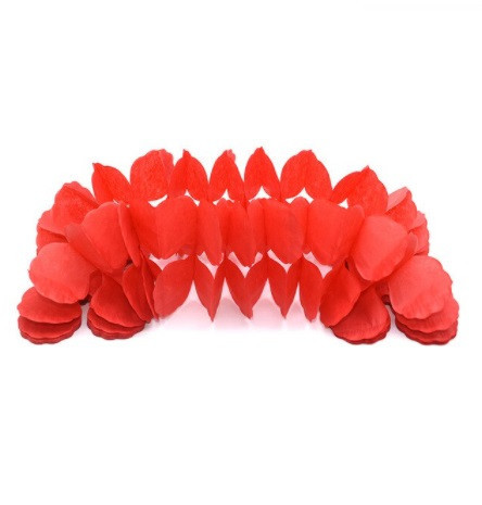 Гірлянда розтяжка паперова 3 м 16 на 11 см червоний, фото 1
