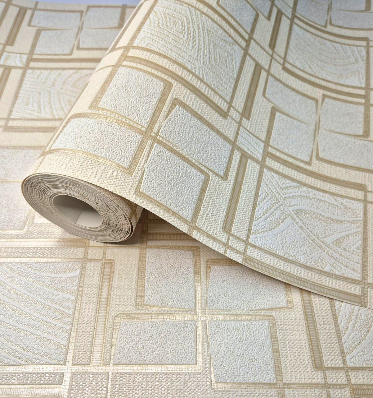 Шпалери вінілові 10 × 0.53 м 9421-05, бежеві для коридору, кухні, офісу, передпокою, спальні, кімнати, фото 1