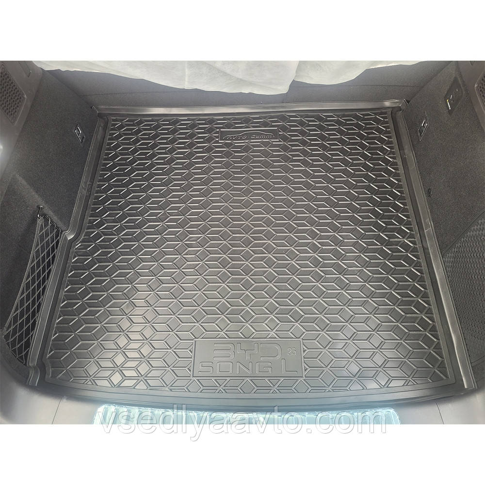 Килимок у багажник BYD Song L (Avto-gumm) пластик + гума, фото 1