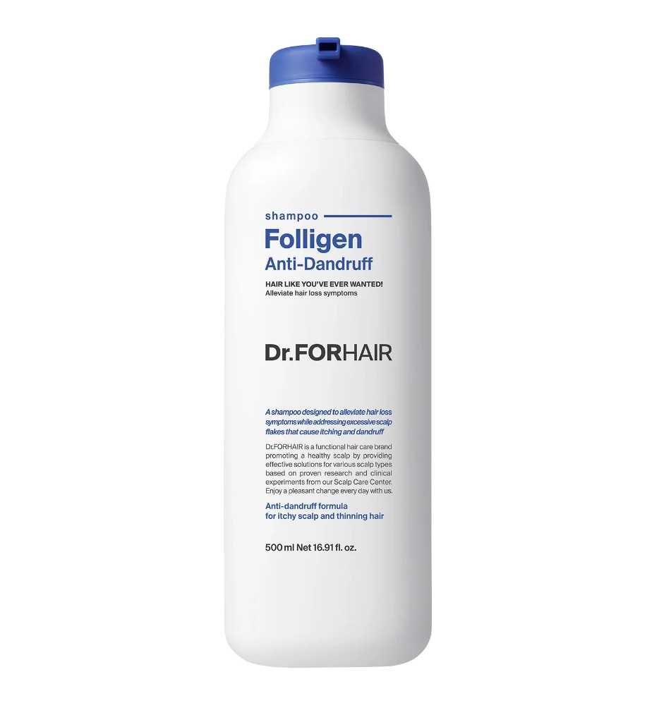 Шампунь проти лупи для пошкодженого волосся Dr.Forhair Folligen Anti-Dandruff Shampoo 500 мл