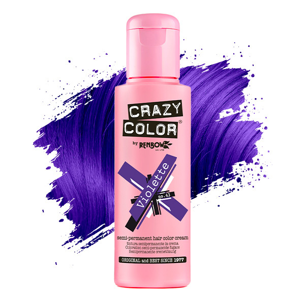 Тінт-фарба для волосся №43 фіолет Crazy Color, 100 мл