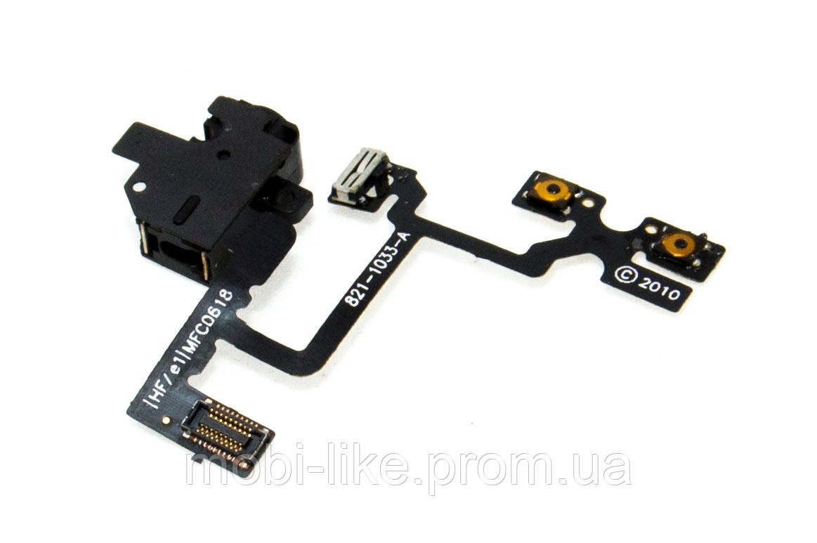 IPhone 4S шлейф роз'єм гарнітури чорний
