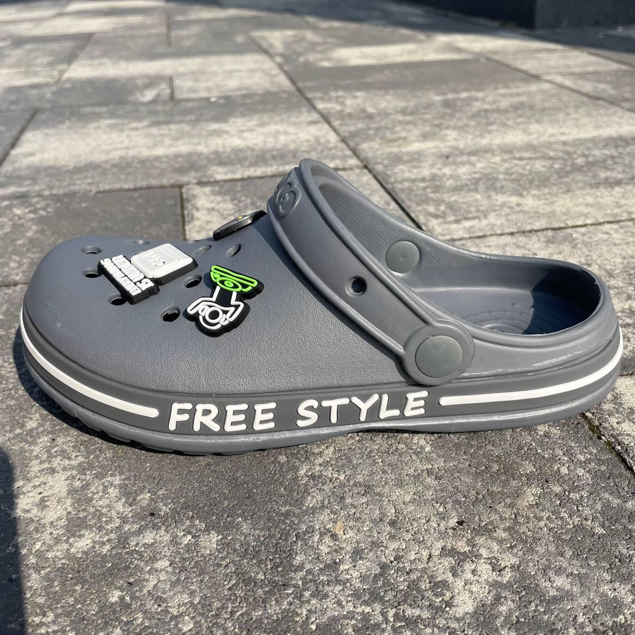 Крокси сабо крокси підліткові для хлопчика сірого кольору 33-36 р