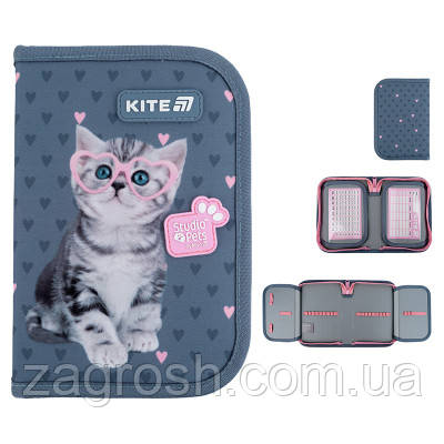 Promo Ціна! Пенал Kite 622-1 Studio Pets, 1 відділення, 2 відвороти (SP25-622-1) - тільки на ZaGrosh.com.ua