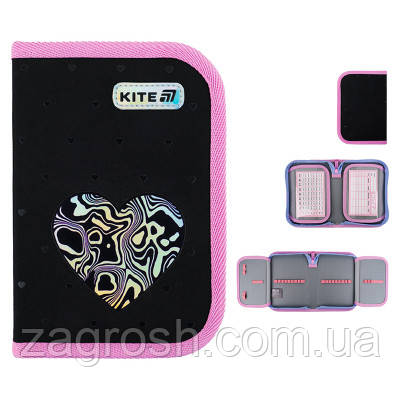 Promo Ціна! Пенал Kite 622 Love is, 1 відділення, 2 відвороти (K25-622-3) - тільки на ZaGrosh.com.ua