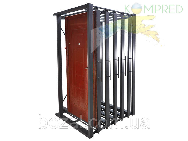 Експозитор для продажу 9 дверей (7+2) сірий Kompred OL830/2