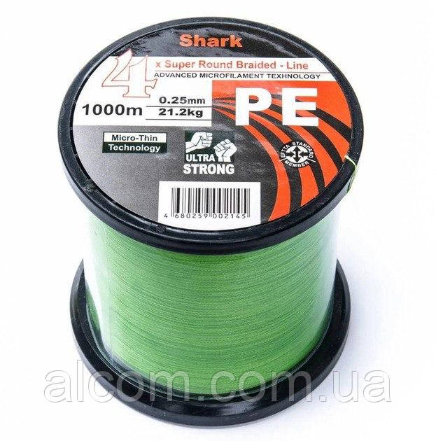 Рибальський шнур 0.25 mm 21.2 кг Shark 1000m