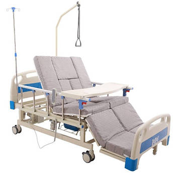 Ліжко Електро + Механіка з туалетом left і функцією бічного перевороту для важкобольних. Працює без