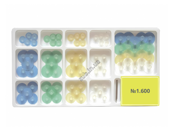 Диски шліфувальні з пластиковою втулкою №1.600 набір, фото 1