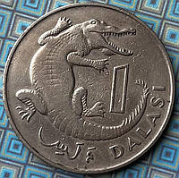 Монета Гамбії 1 даласі 1971 р.