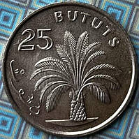 Монета Гамбії 25 бутут 1998 р.