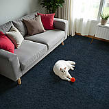 Самоклеюча плитка під ковролін в рулоні 3000х600х4.5мм темно-сіра (2587), фото 5