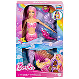 Barbie Dreamtopia Mermaid Malibu HRP97 Лялька Барбі Русалочка Дрімтопія Кольорова магія, фото 9