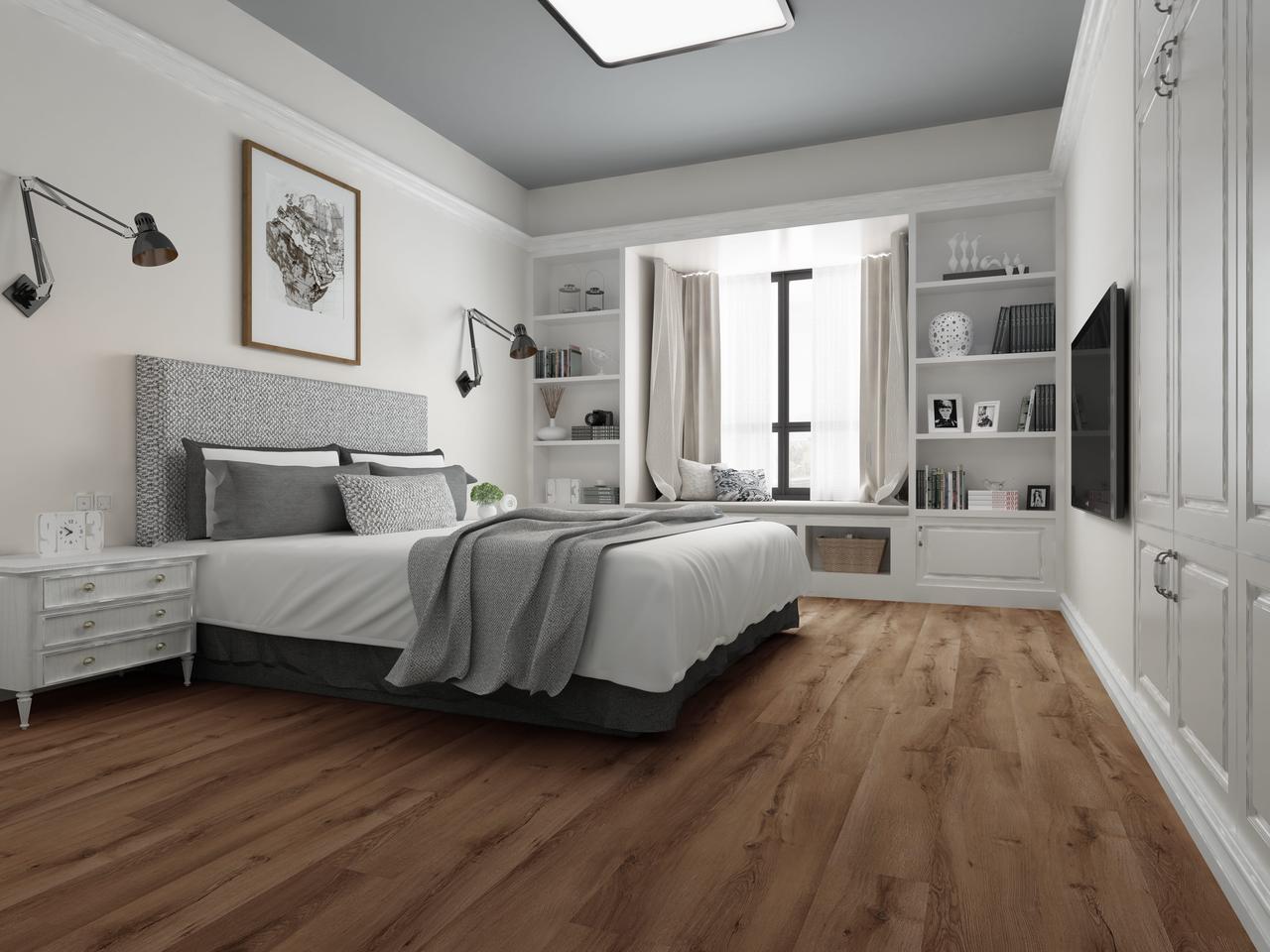 Вінілова підлога SPC StoneX Дуб Браун 33 клас 5мм з підкладкою, фото 1