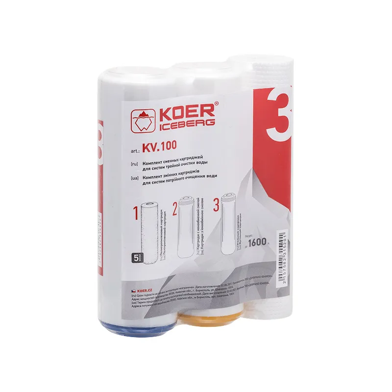 Комплект змінних картриджів KOER Чехия KV.100 ICEBERG (KR3152)
