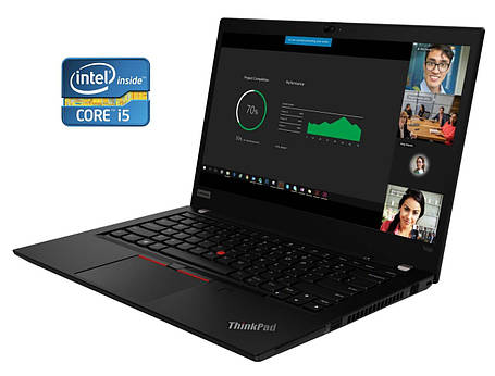 Ультрабук Lenovo ThinkPad T490/ 14" (1920x1080) Сенсорний/ Core i5-8250U/ 16 GB RAM/ 512 GB SSD/ UHD 620, фото 1