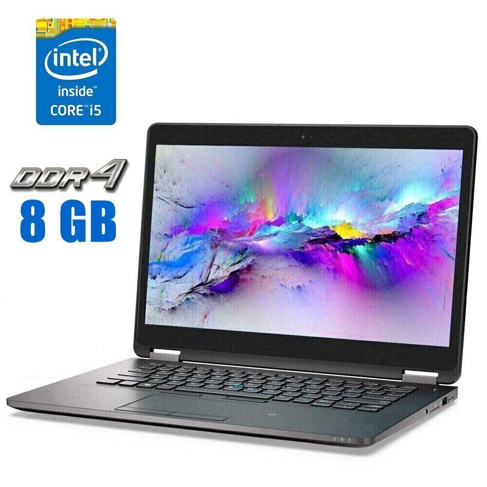 Ультрабук Dell Latitude E7470/ 14" (2560x1440) Сенсорний/ Core i5-6300U/ 8 GB RAM/ 480 GB SSD/ HD 520